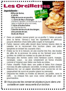 recette oreillettes halles